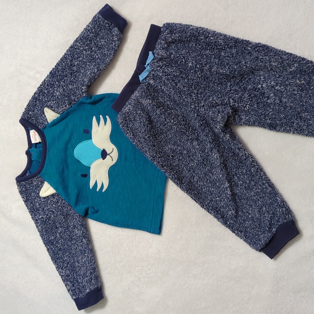 Cat & Jack Fuzzy Fox Matching Set, 18m